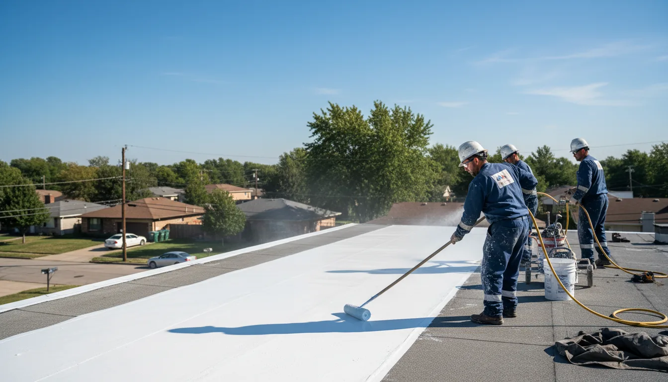 Commercial roof coating in Lake Geneva, WI near me